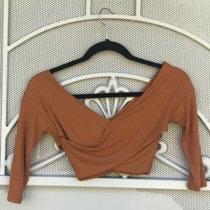 Orange CROSSOVER crop top